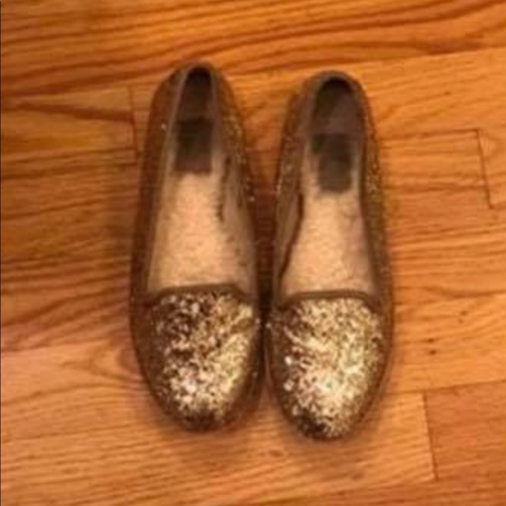 UGG Gold Glitter Shoes Brand New 5.5